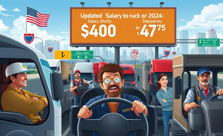 Image depicting salary differences for drivers across various companies
