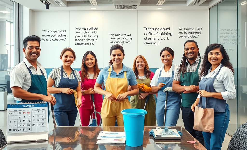 Professional cleaner enjoying benefits like job stability and personal satisfaction.