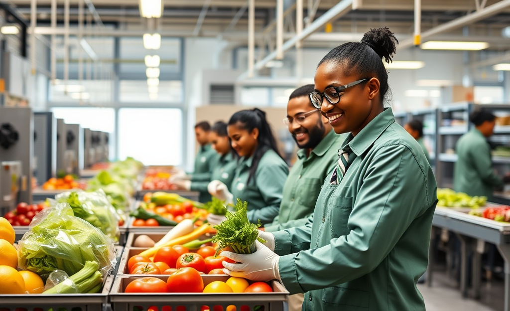 A professional in a food career enjoying a healthy workplace environment