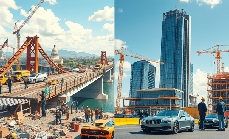 Comparison between public and private project gains showcasing different funding and priorities.