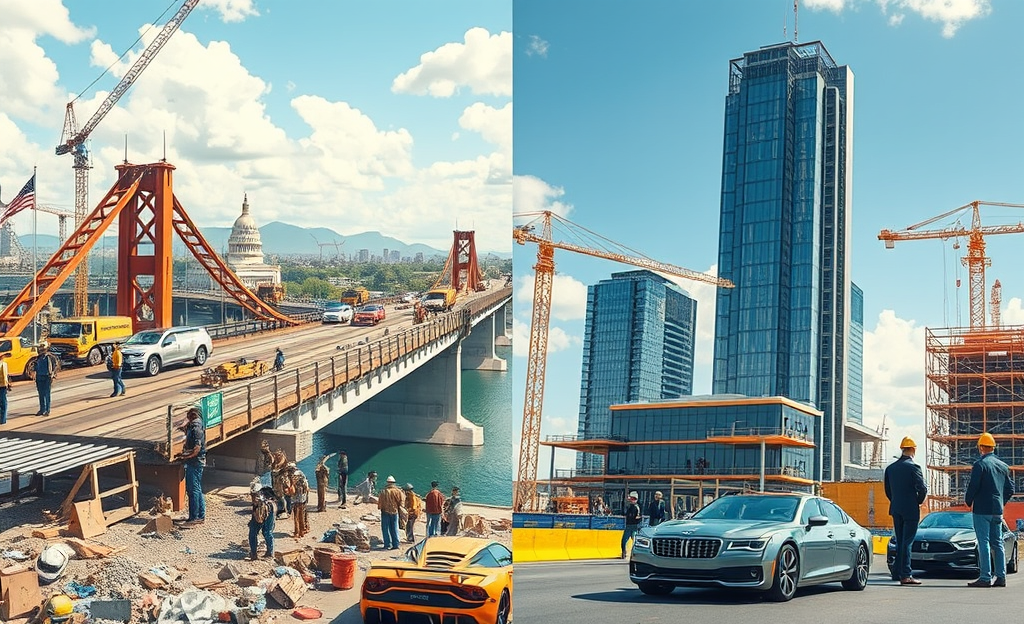 Comparison between public and private project gains showcasing different funding and priorities.