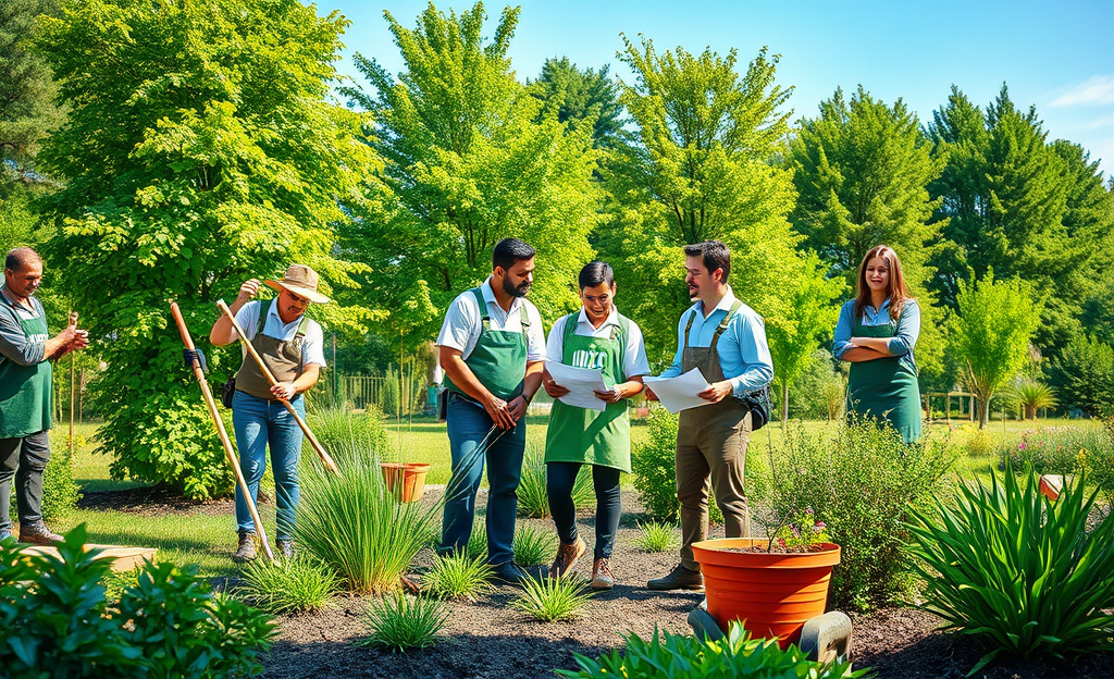 Image showing job opportunities at Italverde Group with green landscapes and sustainable practices.