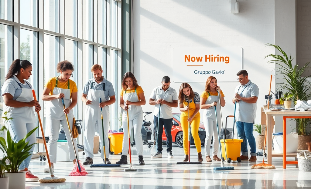 Open positions available at Gruppo Gavio for conservation and cleaning services