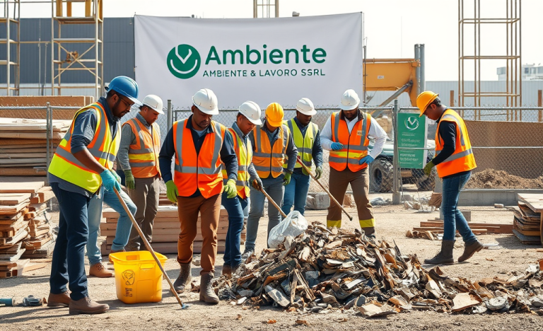 Image depicting comprehensive conservation services by Ambiente & Lavoro SRL, focusing on workplace safety and environmental standards.