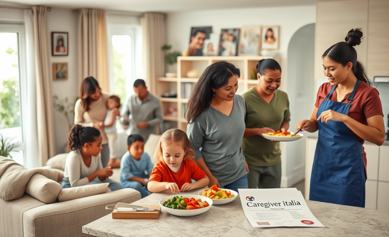 International families receiving support from domestic workers coordinated by Caregiver Italia.