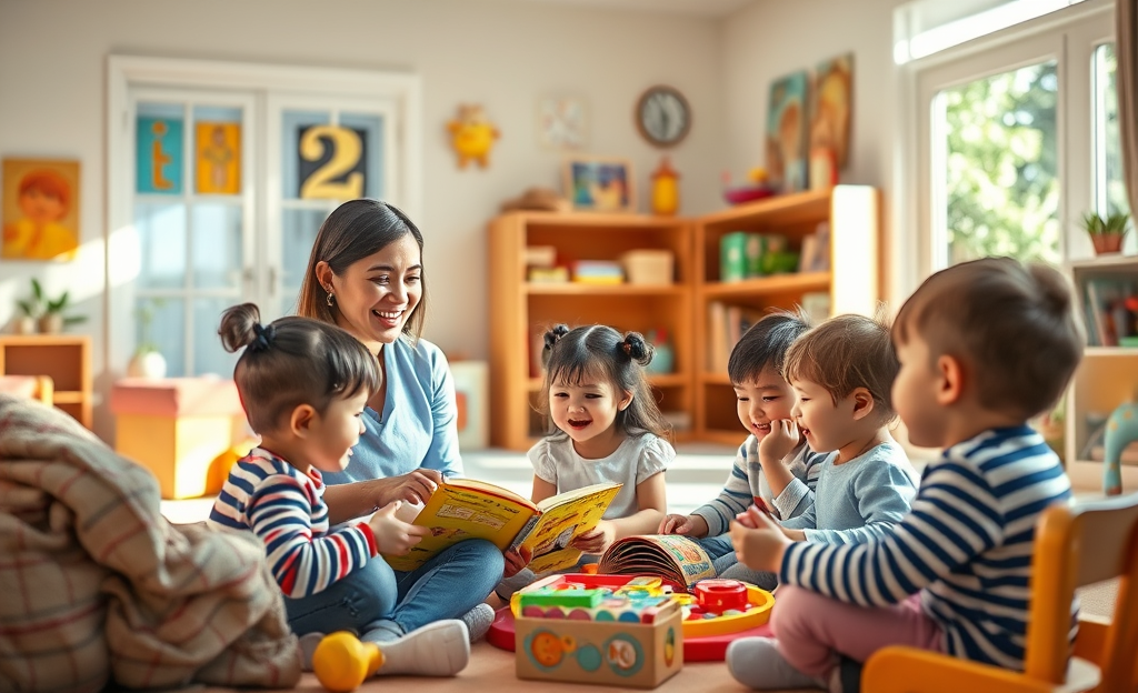 A nanny from Nanny Italia SRL caring for a child.