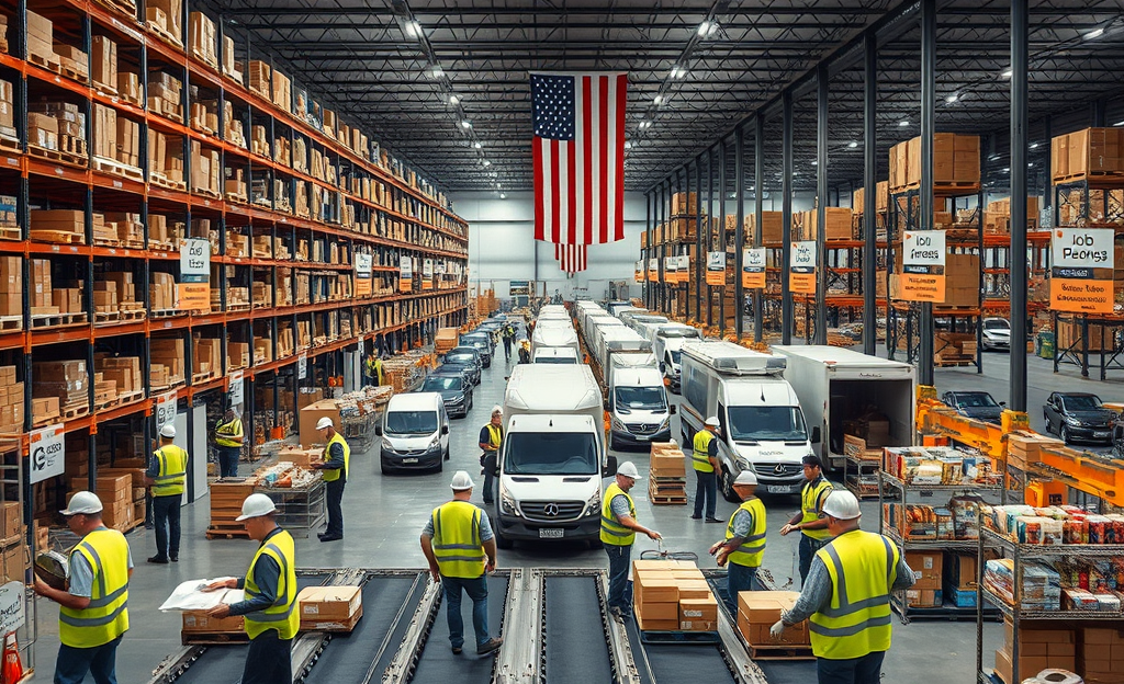 Image of Amazon Logistics distribution center jobs and opportunities