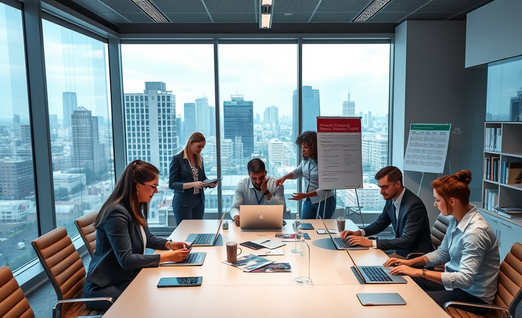 Intesa Sanpaolo administrative team coordinating schedules and meetings.