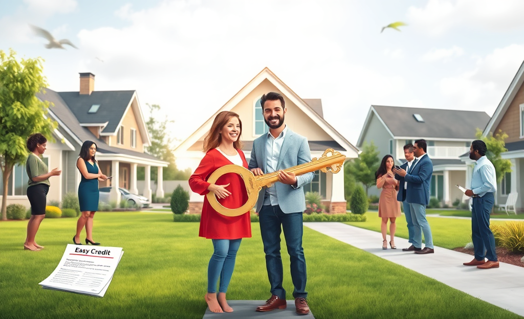 A person reviewing property financing options for acquisition.