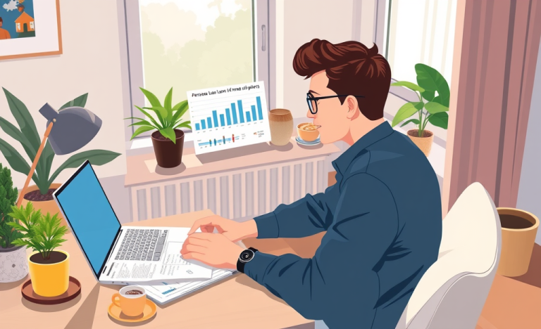 A person considering a personal loan to refinance their property for home improvements.