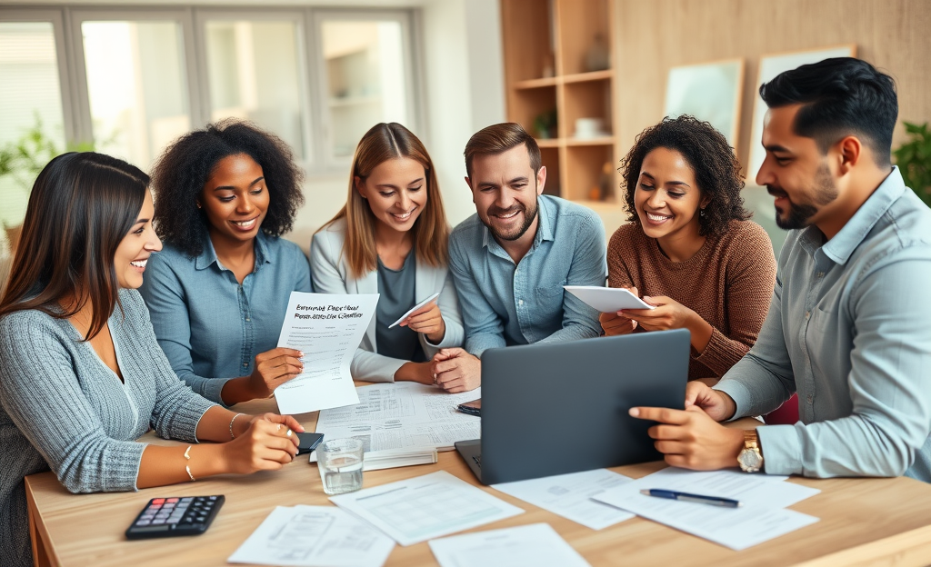 A person reviewing financial documents for refinancing options to reduce costs.