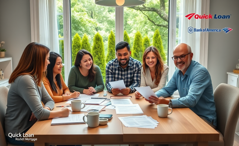 A graphic illustrating quick loans available for real estate refinancing, highlighting benefits like lower payments and cash access.