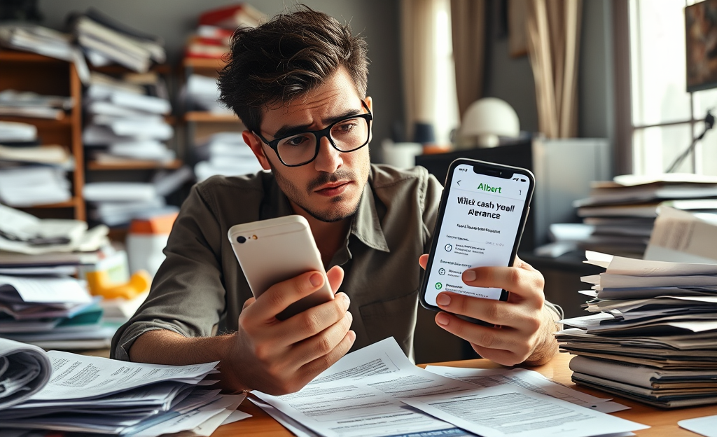 Illustration of Albert Personal Loan helping individuals access urgent funds quickly.