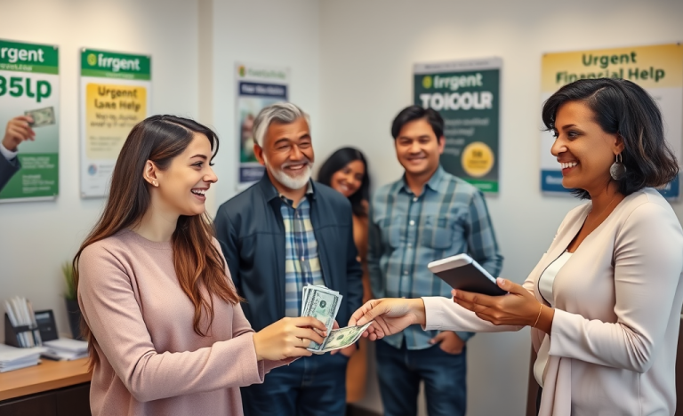 A person reviewing options for a personal loan in a financial emergency.