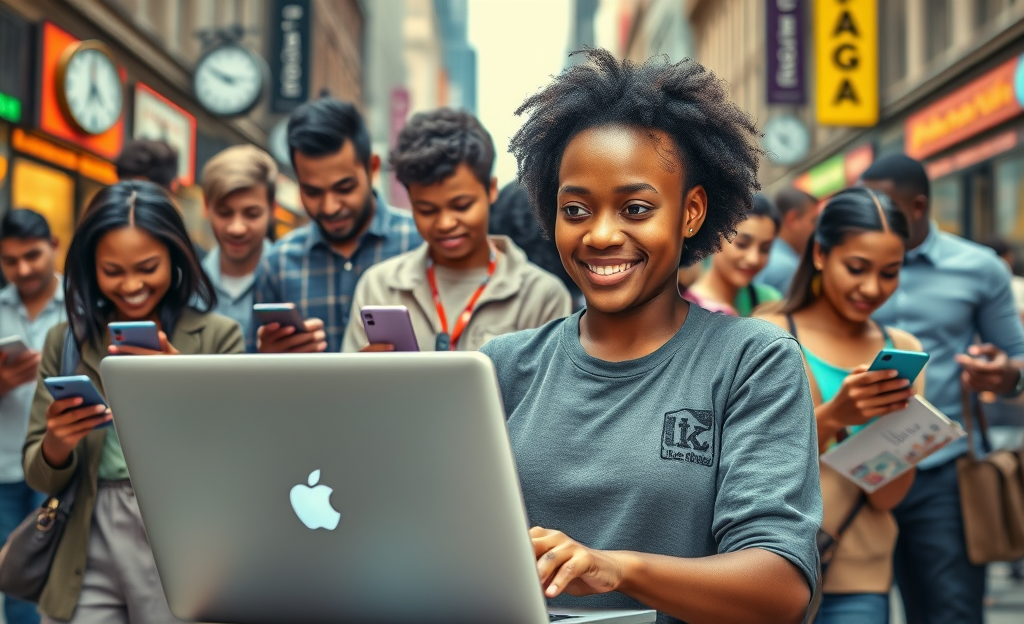 A person receiving help through Kiva's personal loan services.