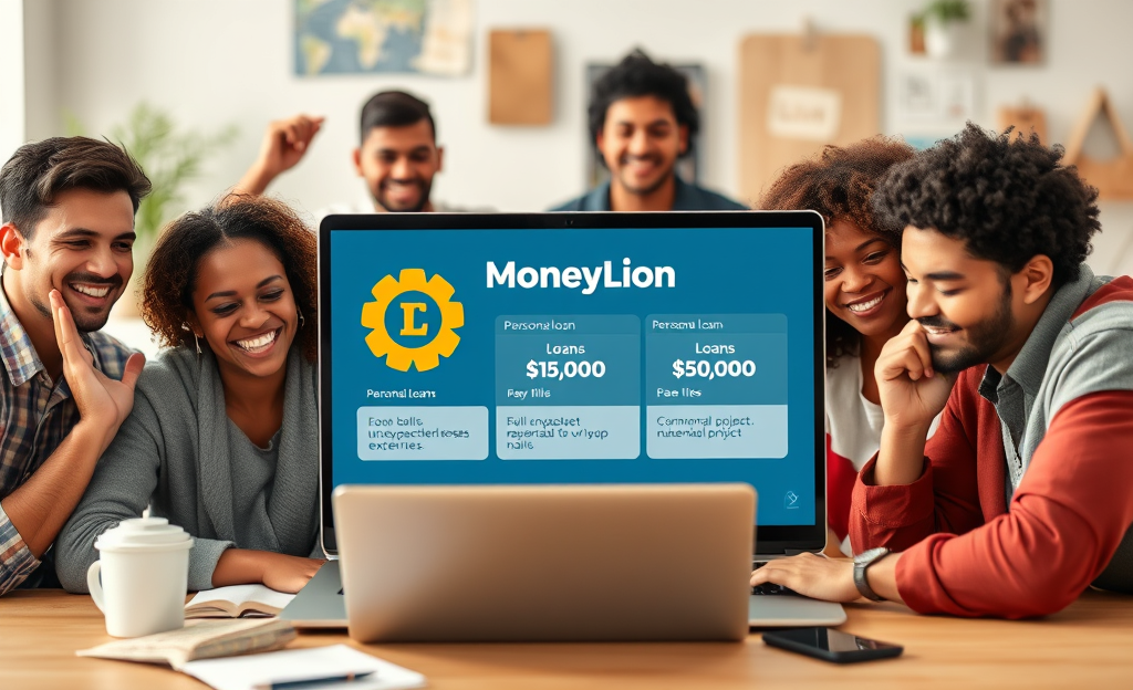 Illustration of MoneyLion personal loans for urgent financial assistance.